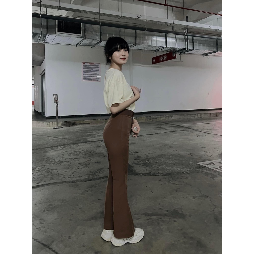 Quần tây nữ công sở lưng cạp cao đi làm đi học 1 khuy dáng dài M655