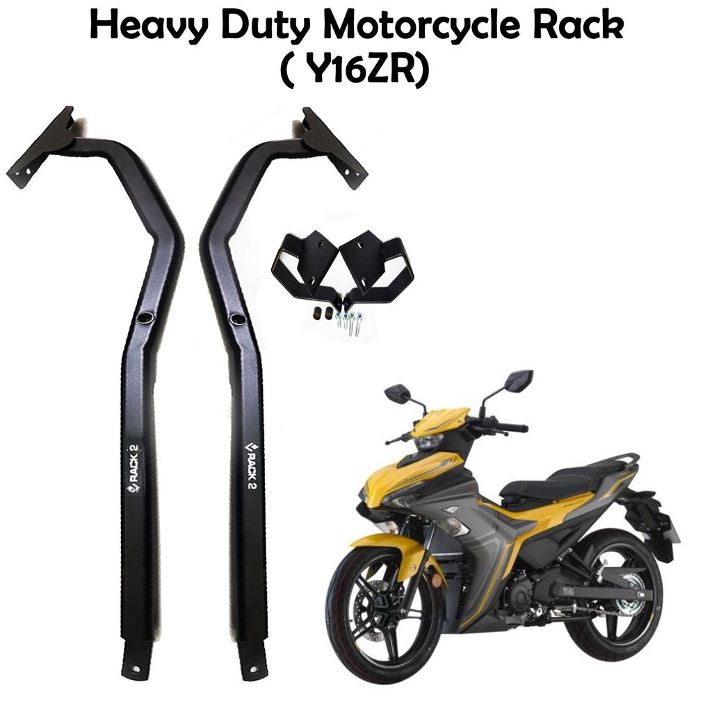 Baga GIVI HRX(S) EXCITER 155 kèm đèn phản quang, thép sơn tĩnh điện, Cảng lắp thùng sau GIVI, chịu lực tốt, gắn kiểng