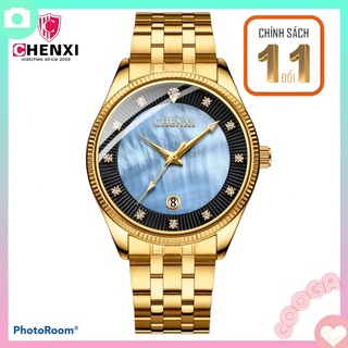 Đồng hồ nam chính hãng dây thép không gỉ CHENXI 🔰BH 1 đổi1🔰chống nước,chống xước,phát sáng khi thiếu ánh sáng,sang trọng
