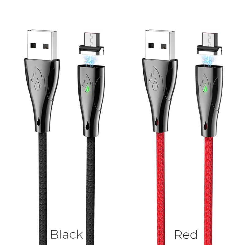 Cáp Sạc Nhanh MICRO USB Hoco U75 Đầu Nam Châm Hít Dài 1.2M Cho Android - BH 1 Năm - Hưng Long PC