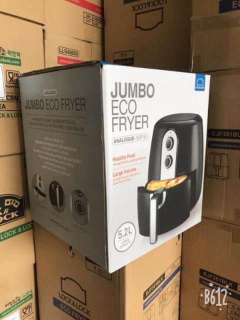 Nồi chiên không dầu Lock&amp; Lock 5.2 lít cơ EJF151BKL