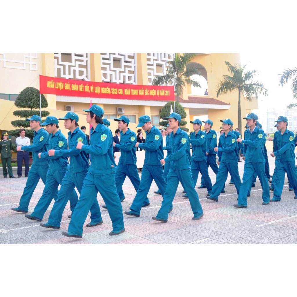 Bộ Lao Động Xanh Biển , Quần Áo Bảo Hộ Lao Động Vải Kaki Thô Dầy Dặn  hàng công ty