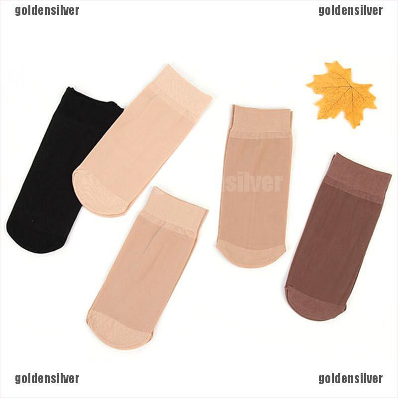 Set 5 Đôi Vớ Ngắn Bằng Nylon Co Giãn Dành Cho Nữ