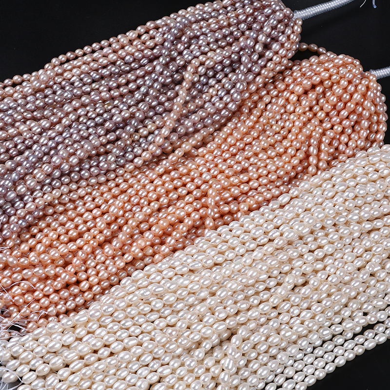 [Sales! Chuỗi Hạt Ngọc Trai Màu Sắc Tự Nhiên 7.3-8.3mm Dùng Làm Trang Sức