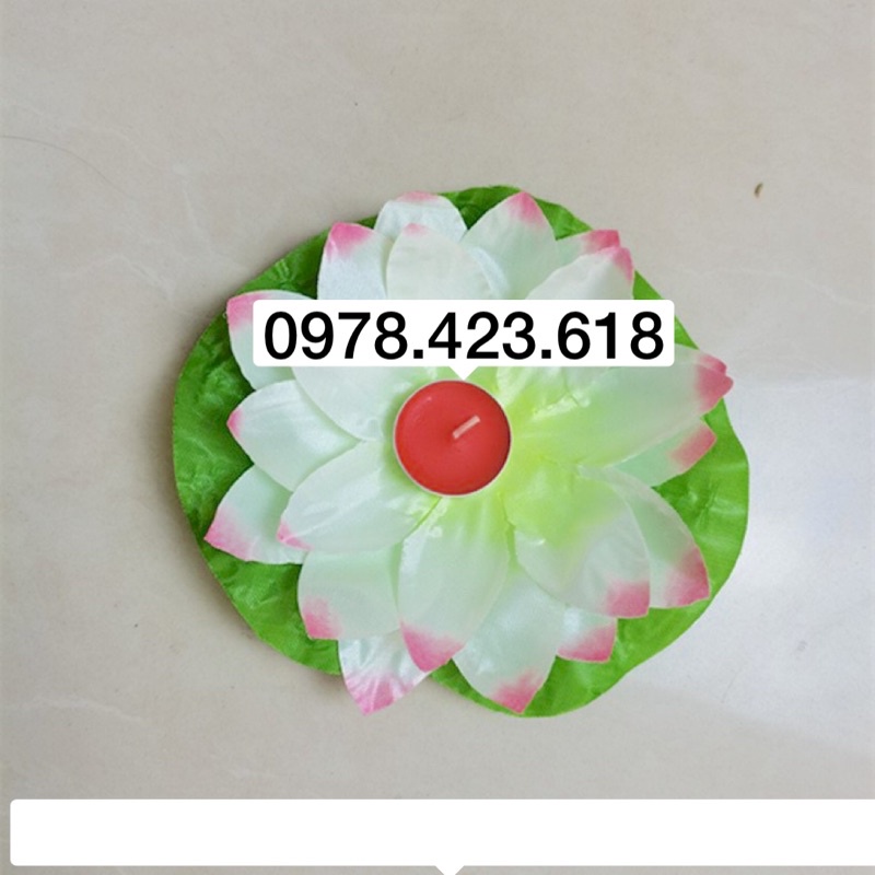[Tặng kèm nến] Đèn hoa đăng thả nước Mừng Lễ Vu Lan  - đèn hoa sen