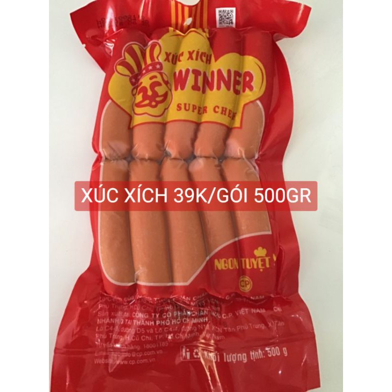 XÚC XÍCH WINNER CP- Gói 500gr- Hà Nội