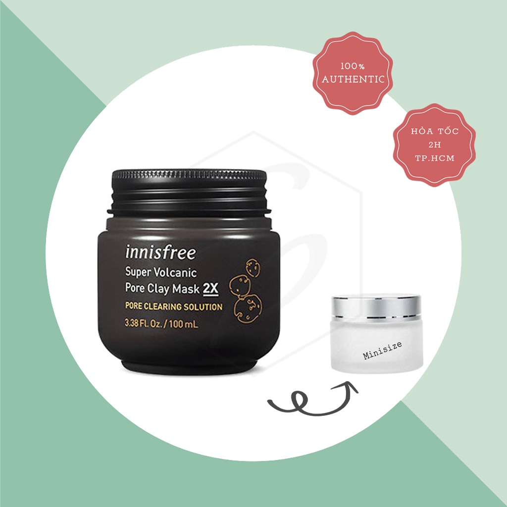 [Date 11/2022] Mặt nạ đất sét Innisfree Super Volcanic Pore Clay Mask 2X 100ml