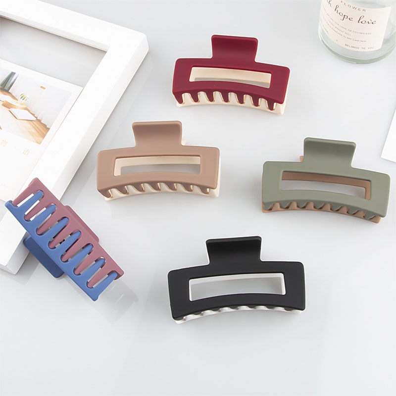 Kẹp Tóc acrylic Hai Tông Màu Phong Cách Hàn Quốc Thời Trang Mới