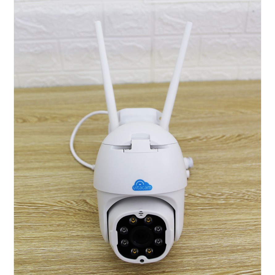 Camera 3MP Wifi Vitacam DZ3000 Ngoài trời, thẻ 32GB Đàm thoại, Chống Nước- Chính Hãng