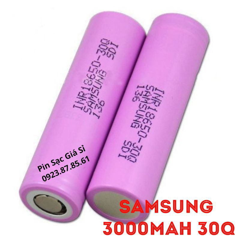 Pin 18650 SAMSUNG INR 30Q 3000MAH CHÍNH HÃNG