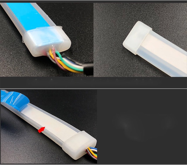 Đèn led dây độ viền mí ngoài xe ô tô 2 in 1 daylight và xi nhan giá đôi 2 sợi