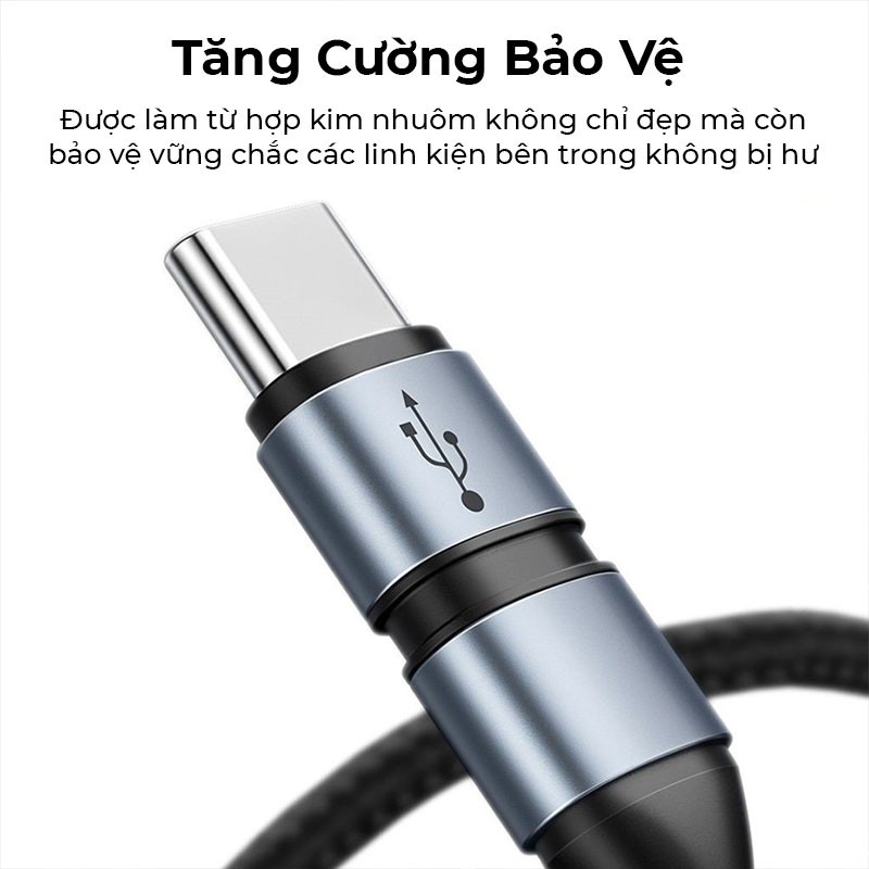 Cáp Sạc Nhanh Type C to Lightning Baseus BMX Double-Deck, Chuẩn MFI, PD 18W, Cho iPhone X/Xs/ Xs Max/ iPhone 11 Pro Max