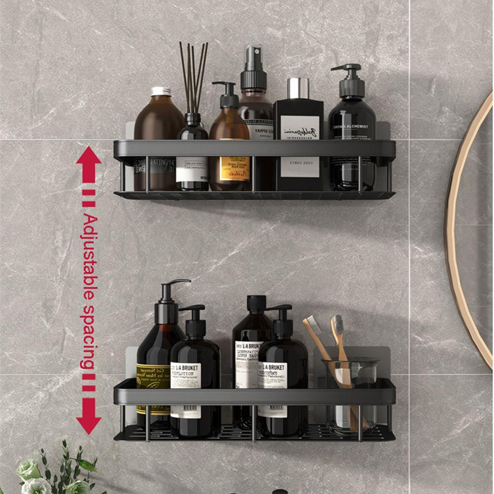 ♫DAPHNE♫ Convenient Bathtub Wall-mounted Adhesive Corner Shower Caddies Space Saving Supplies Drill Free Organizer Bathroom Accessories