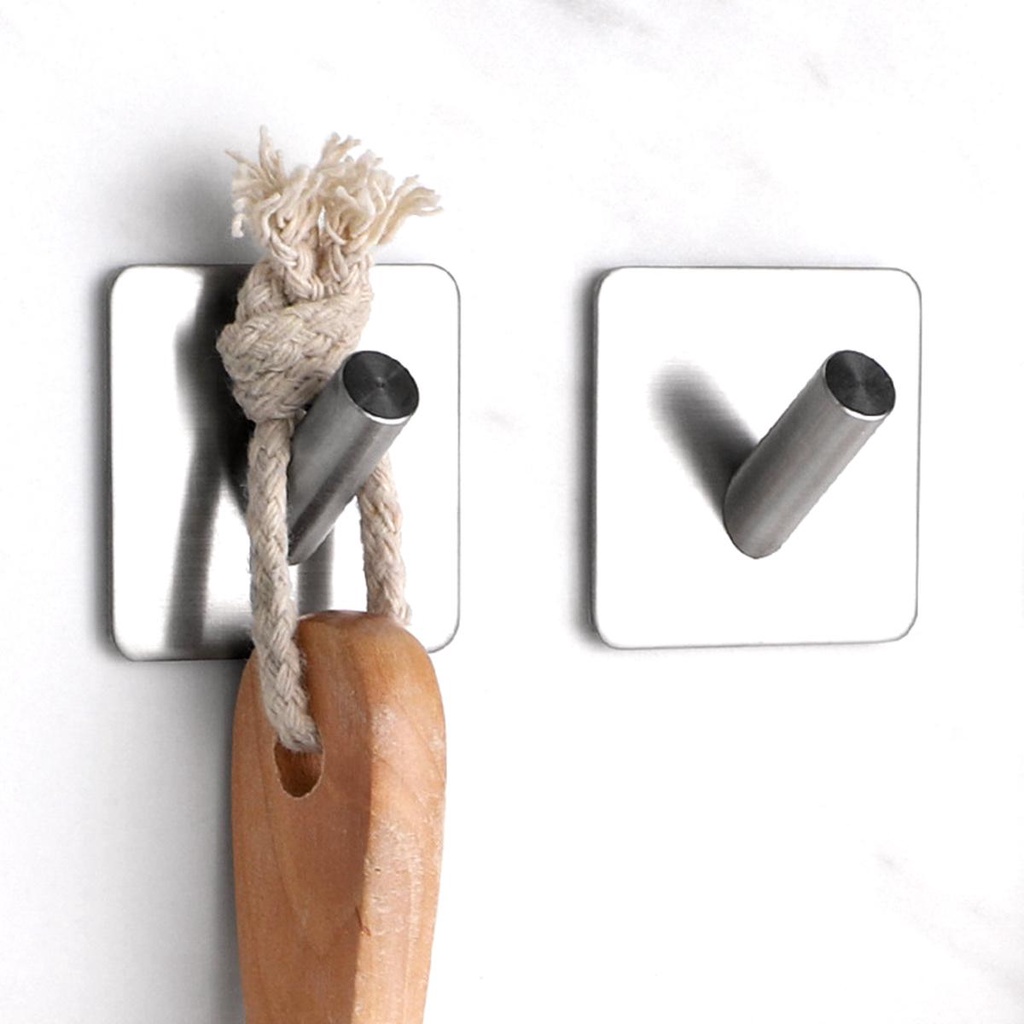 Móc Treo Chìa Khóa Gắn Tường Bằng Thép Không Gỉ Sắp Xếp Gọn Gàng Cho Nhà Bếp Nhà Tắm