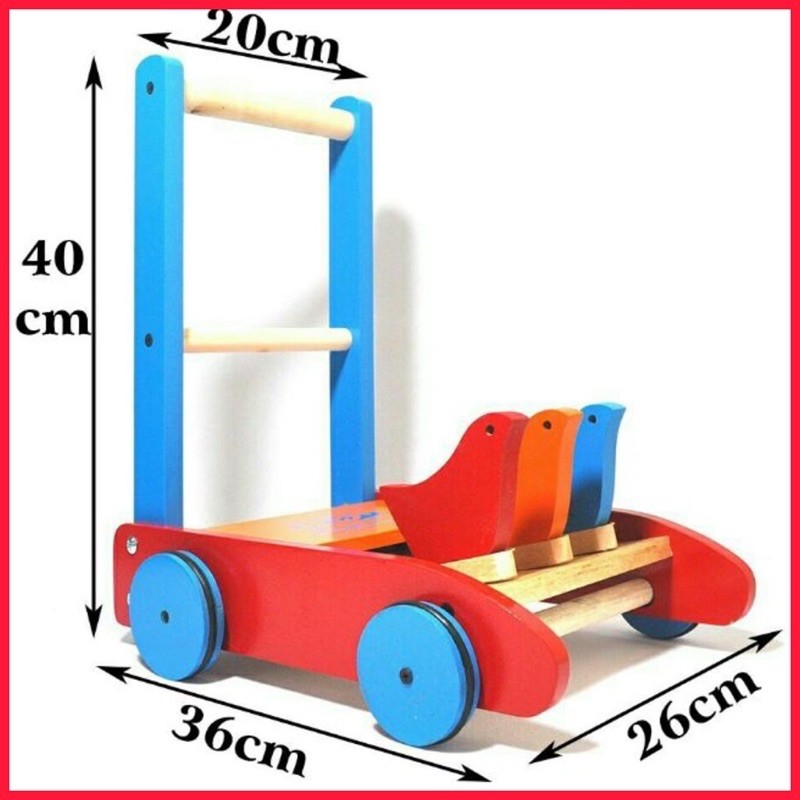 Xe Tập Đi Gỗ Hình Gà Con Đáng Yêu Cho Bé