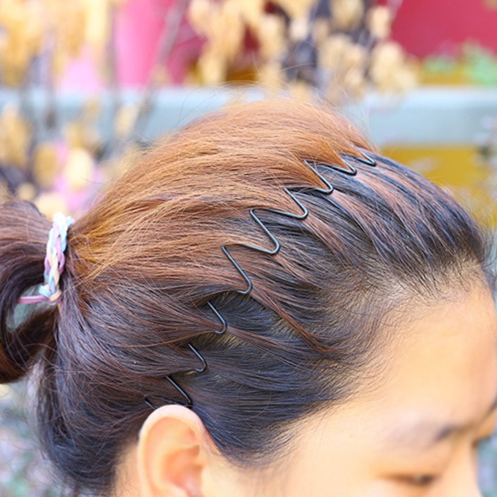 Băng Đô Cài Tóc Bằng Kim Loại Có Thể Điều Chỉnh Dành Cho Nam Nữ