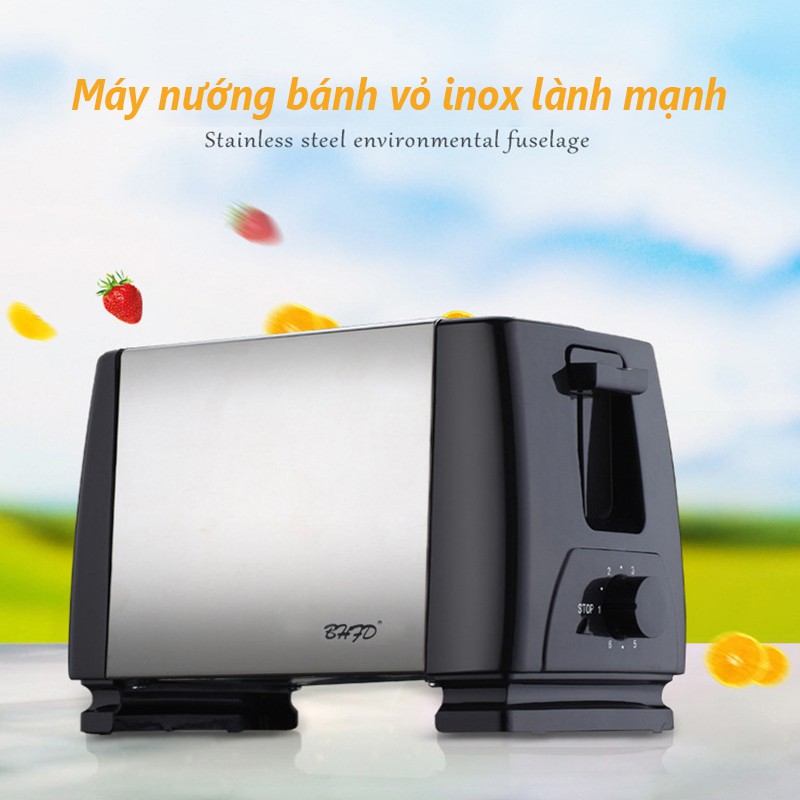 Máy nướng bánh mỳ tự động máy nướng bánh nướng 6 mức nhiệt tùy chỉnh máy làm bánh ăn sáng OT73*