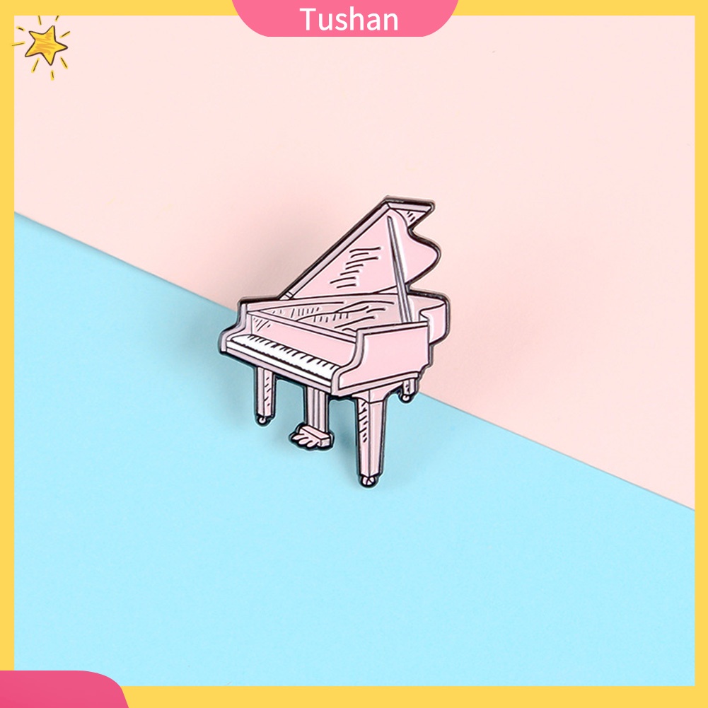 Trâm Cài Áo Hình Đàn Piano Hoạt Hình Unisex