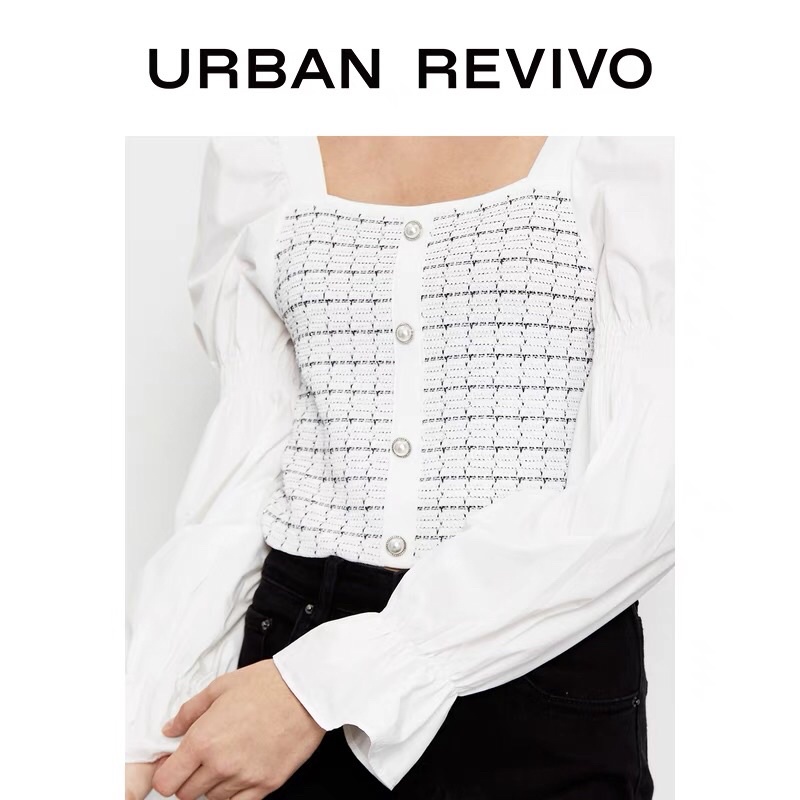 Áo len phối tay bồng Urban Revivo