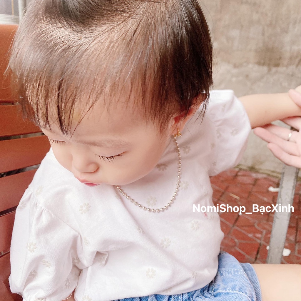 Dây chuyền lắc tay cho bé siêu xinh 2 kiểu bi hot hit thời trang cho bé yêu Mainomi Shop Bạc Xinh