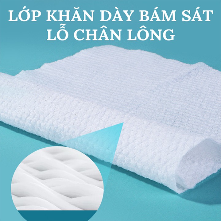 Khăn viên HÀN QUỐC sử dụng được Nóng+Lạnh (Loại to), Hút ẩm cao, không chất tạo mùi.