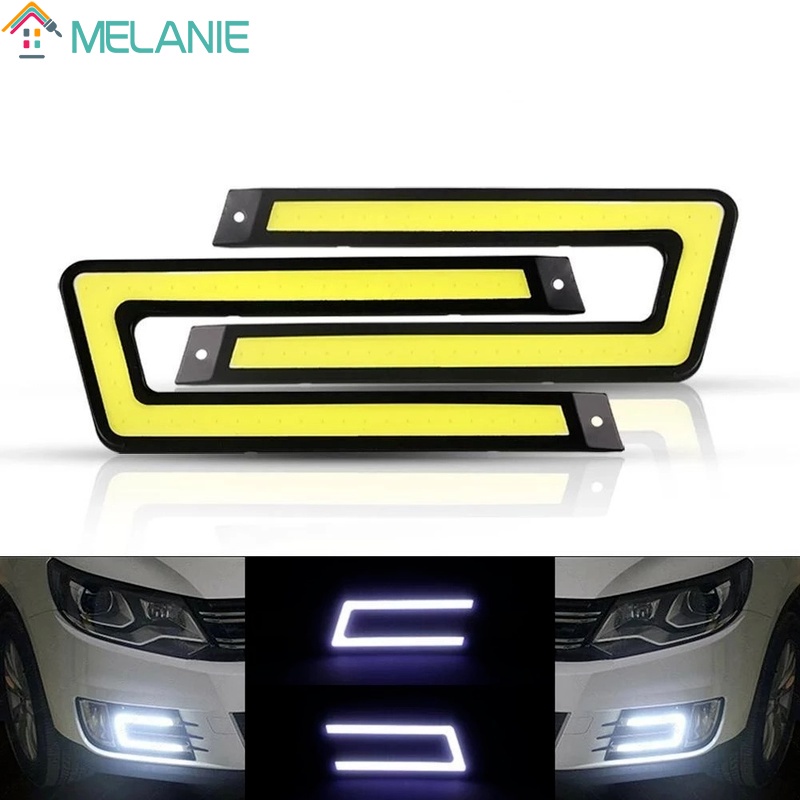 1 Đèn LED COB Độ Sáng Cao Hình Chữ U Chống Thấm Nước Thông Dụng Cho Xe Hơi