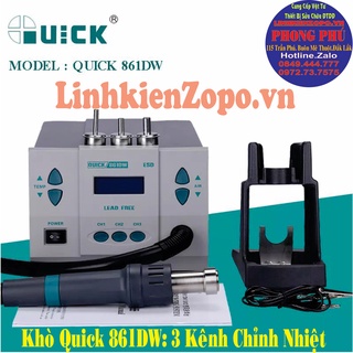 Khò quick 861dw chính hãng khò thông minh 3 kênh chỉnh nhiệt