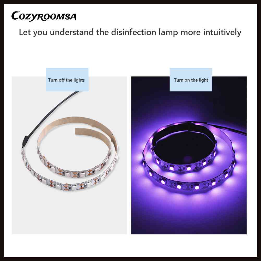 Dây Đèn LED Tia Cực Tím 50 / 100CM Cổng USB Khử Trùng Tiện Dụng