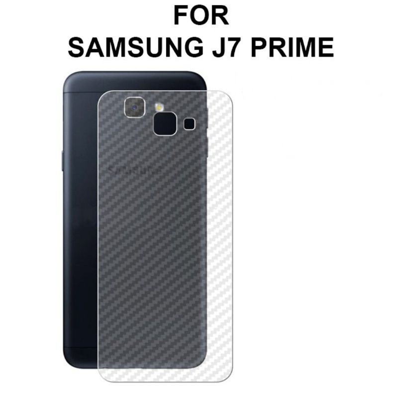 Miếng Dán Sợi Carbon Chống Trầy Cho Mặt Sau Xe Samsung J7 Prime Garskin