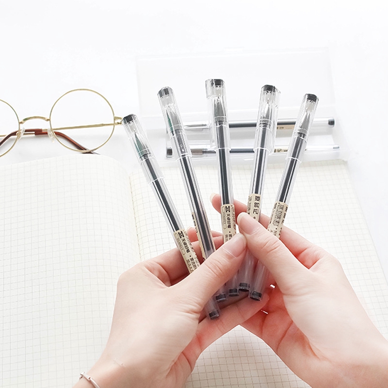 Bộ 6 Ruột Bút Mực Đen Kiểu MUJI Sáng Tạo