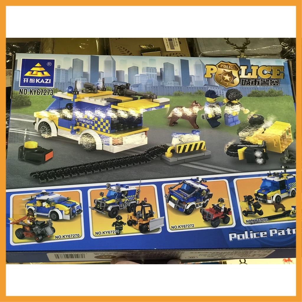 Xếp hình lắp ghép lego KAZI mô hình Xe ô tô POLICE