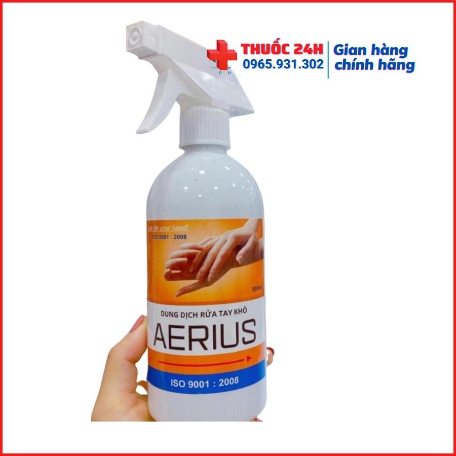 Nước rửa tay khô sát khuẩn AERIUS 500ml Không Hại Da Tay