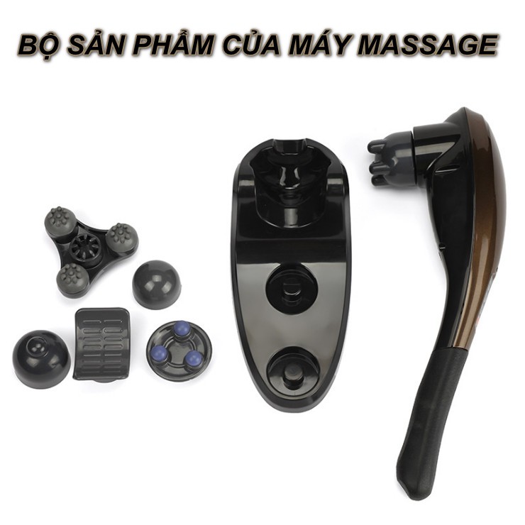 Máy massage cầm tay không dây 6 chi tiết 1800mAh - Home and Garden