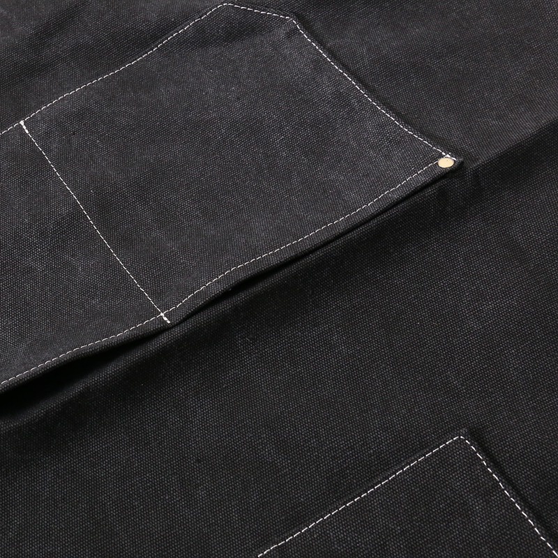 Tạp Dề Vải Canvas Chống Thấm Nước Kèm 3 Túi Đựng Tiện Dụng Cho Nam Và Nữ