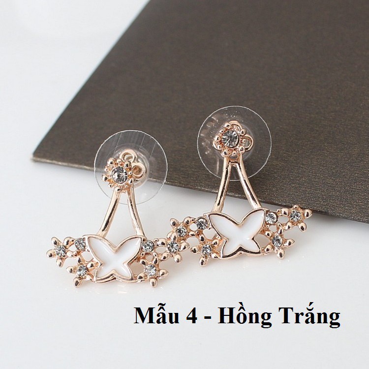 [AH57] BÔNG TAI BƯỚM ĐÍNH ĐÁ NHÂN TẠO CỰC SANG CHẢNH