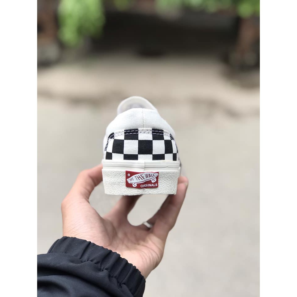 Bản SlÊU CẤP Vans vault caro  (Checkerboard Slip On) [ảnh trực tiếp] full box ,bill