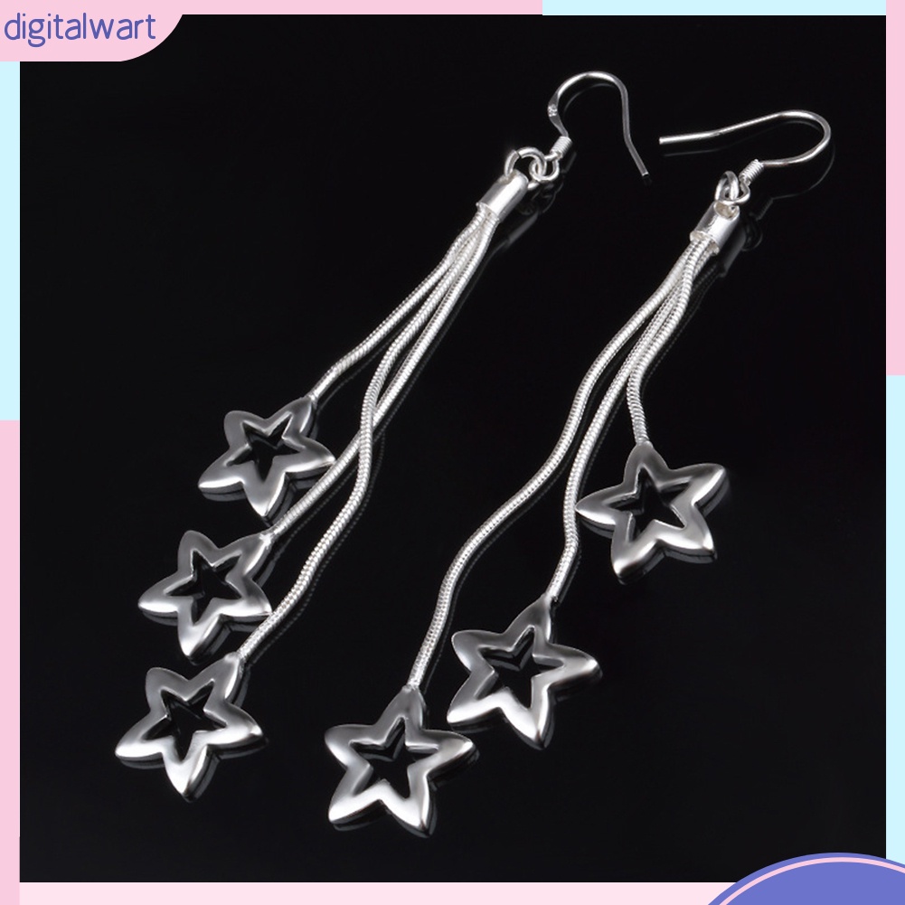 Đôi Bông Tai Dáng Rơi Họa Tiết Ngôi Sao Thời Trang Cho Nữ