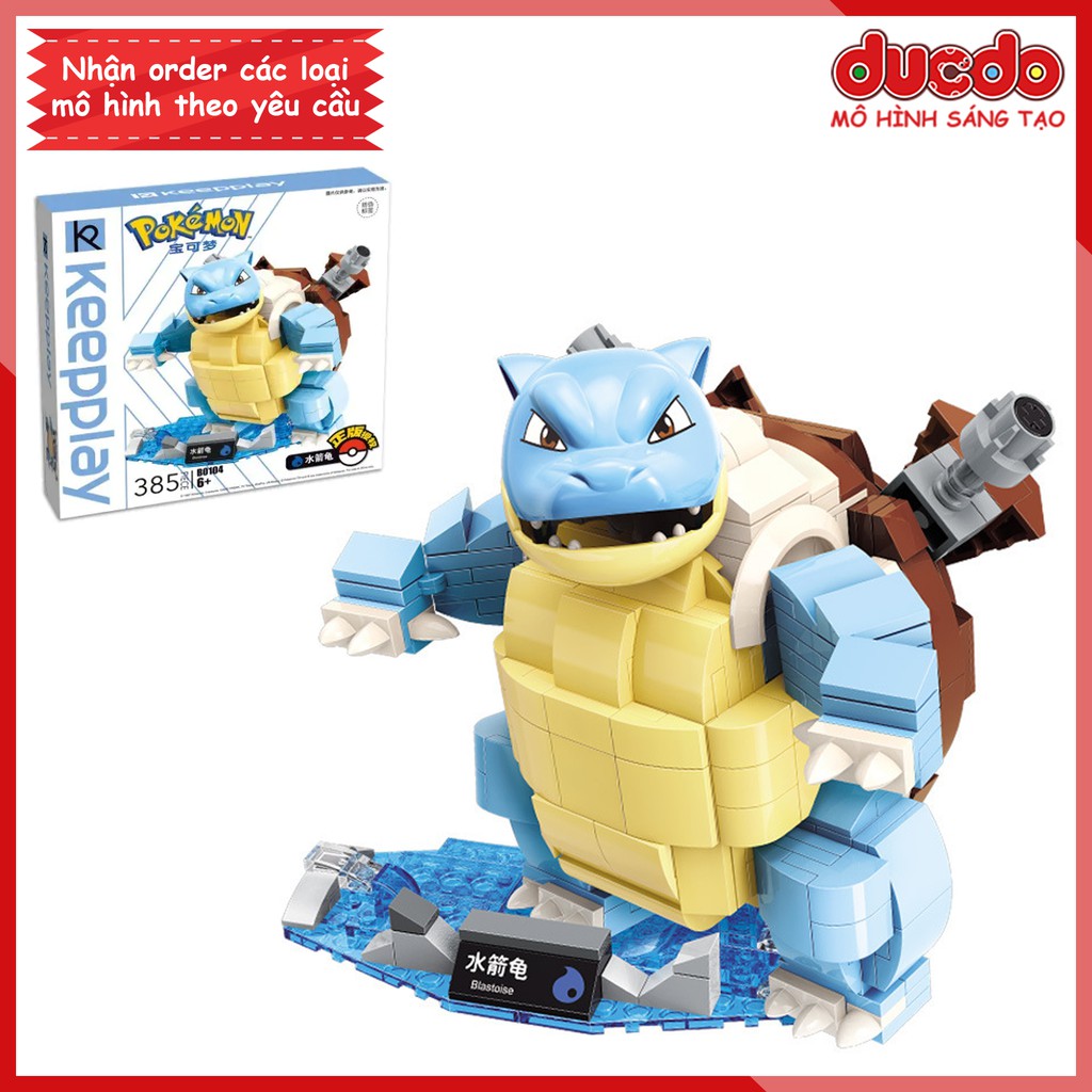 Keeppley B0109 Lắp ghép Pokemon Blastoise - Đồ chơi Xếp hình Mô hình Pikachu