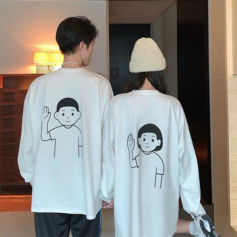 Áo Đôi Đẹp  [Tiệm Vải Xinh]  Áo Đôi Thun Hello - Hàng Quảng Châu