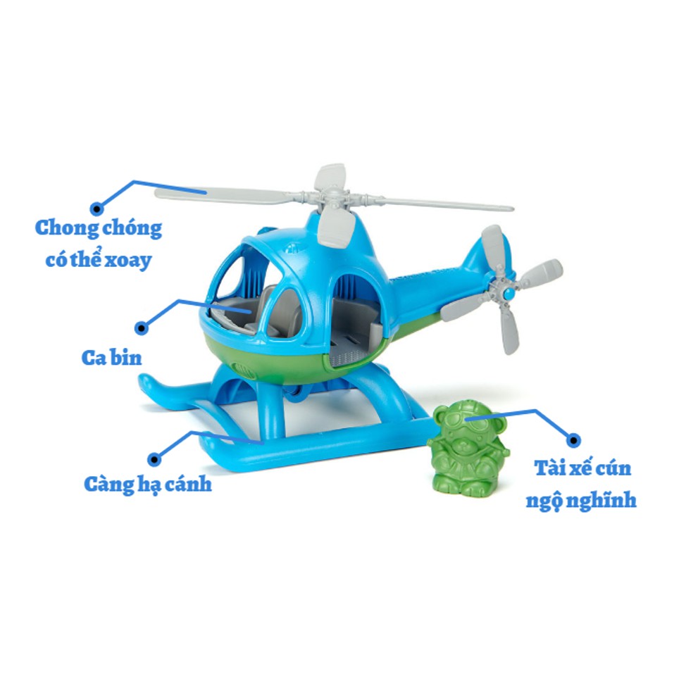 Đồ chơi máy bay trực thăng Green Toys - Xanh dương