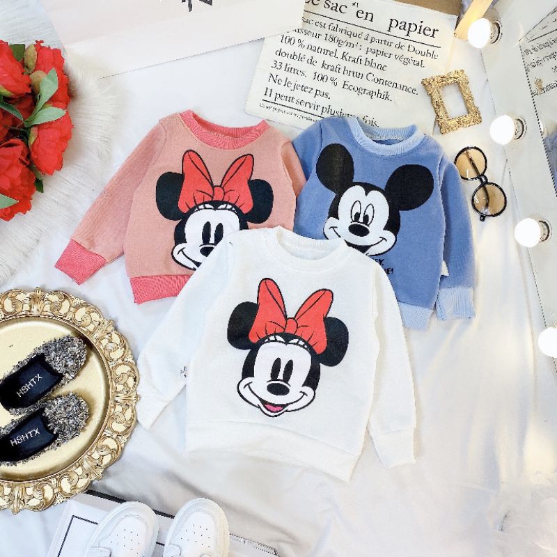 Áo nỉ bông Micky cho bé 7-20kg