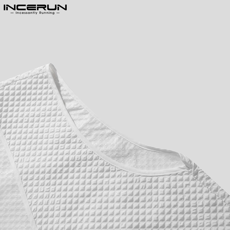 Set áo không tay + quần short INCERUN thời trang mùa hè cho nam