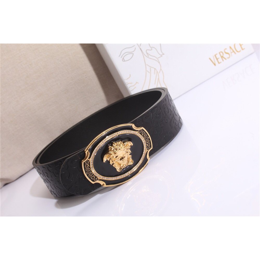 Thắt lưng versace Belt Couple Genuine Leather Luxury Waist Strap Jeans Pants Pin Buckle Waistband 324