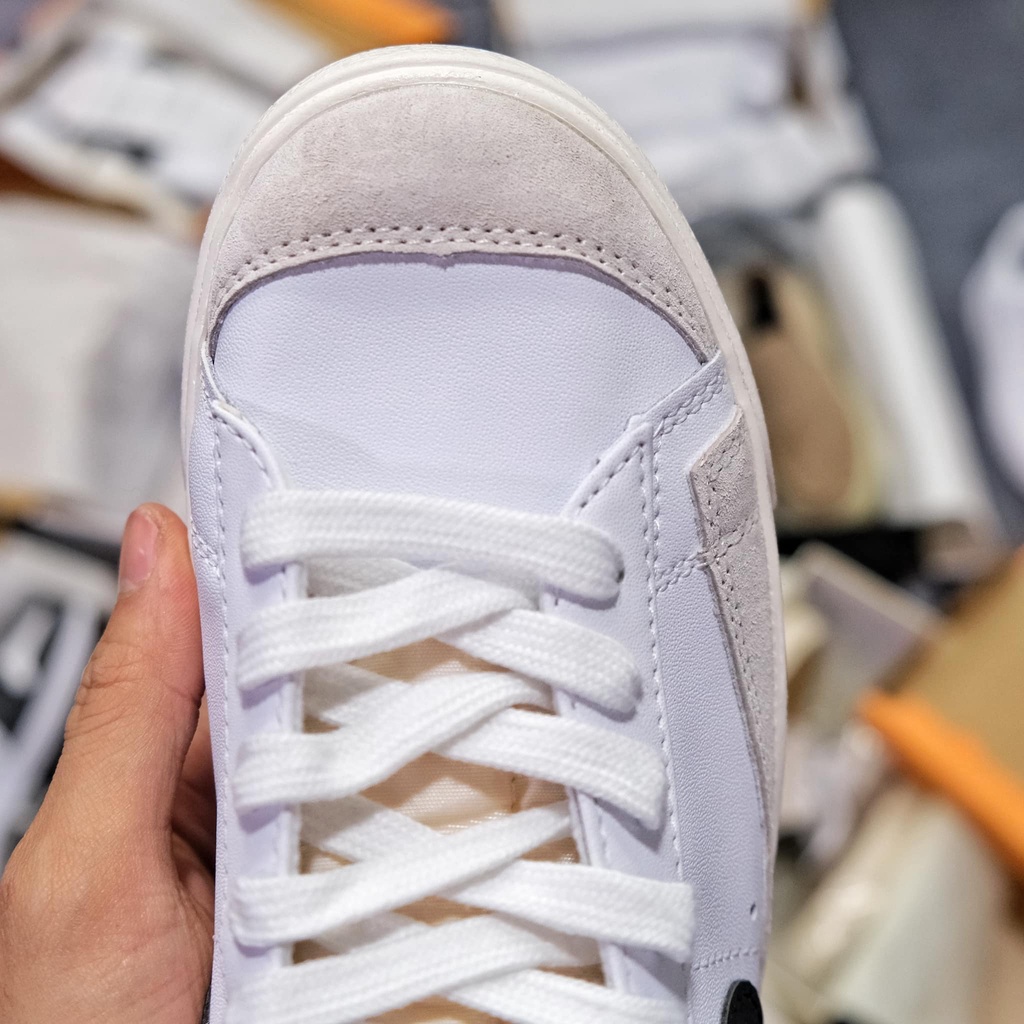 Giày Blazer Mid ’77 Vintage ‘White Black, Giày Thể Thao Blazer Hai Phiên Bản Cao Thấp Cho Cả Nam Và Nữ