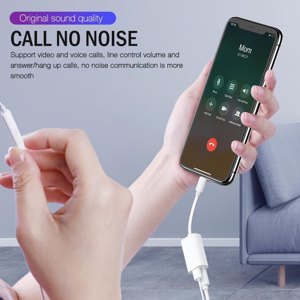 Đầu Chia Cổng Sạc Và Tai Nghe 2 Trong 1 Cho Ios | BigBuy360 - bigbuy360.vn