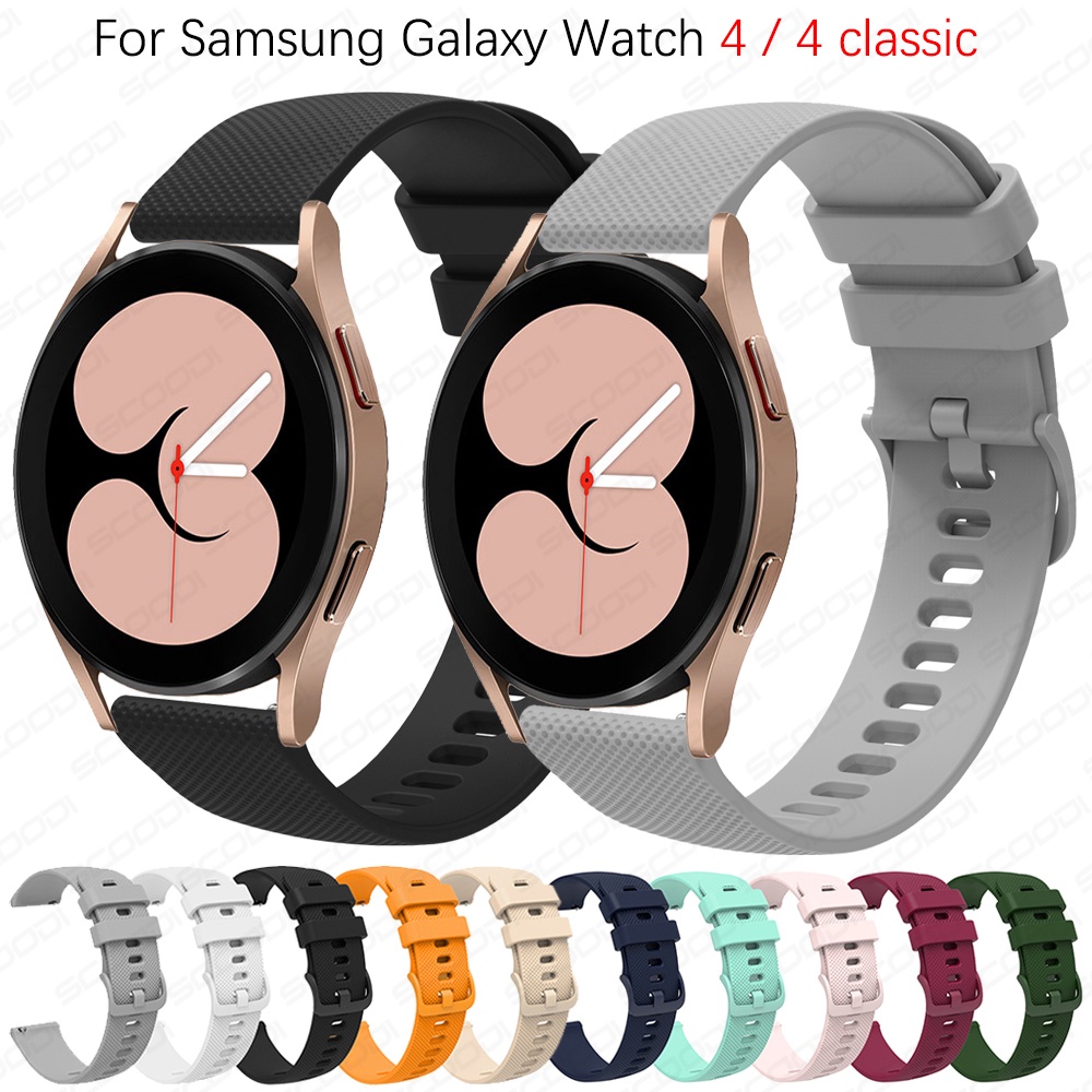 Dây Đeo Silicon Mềm Cho Đồng Hồ Thông Minh Samsung Galaxy Watch 4 classic 46mm 42mm Galaxy Watch 4 44mm 40mm