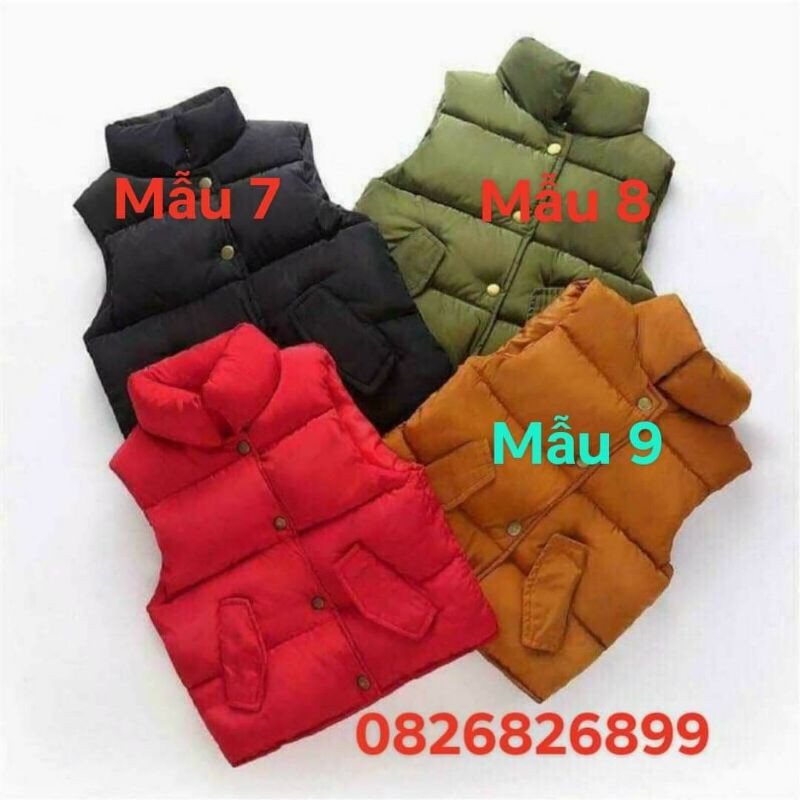 [Mã FAMANU84 giảm 10% đơn 0đ] (Size 9-35kg)Sỉ Áo Gile Phao cao câps Siêu Nhẹ Mềm Cho Bé