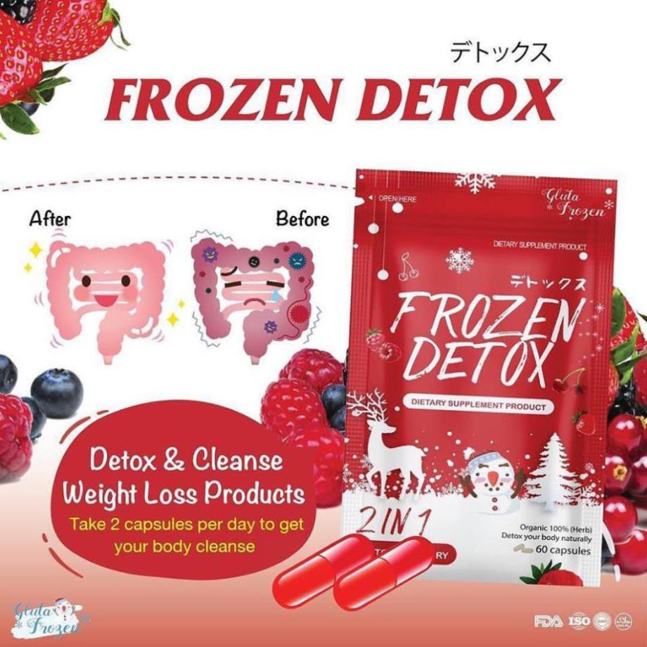 Khử mỡ Frozen Detox Thái Lan Gói 60v