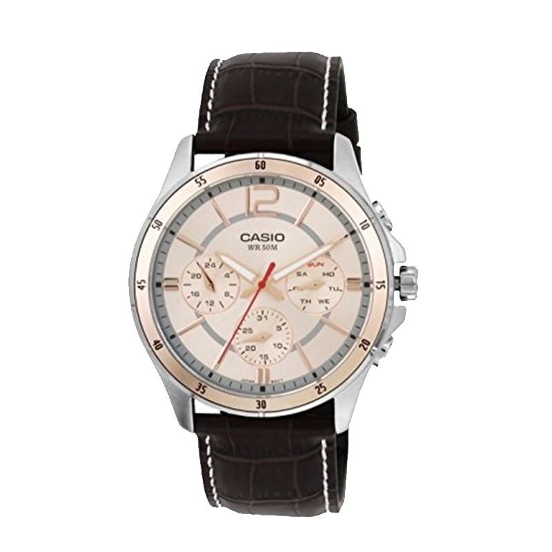 Đồng hồ nam CASIO chính hãng MTP-1374L, dây da | BigBuy360 - bigbuy360.vn