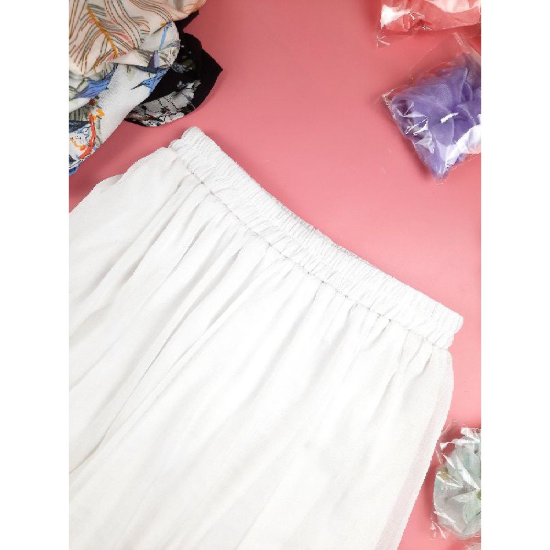 Chân váy TOUSHI trắng dáng dài | BigBuy360 - bigbuy360.vn